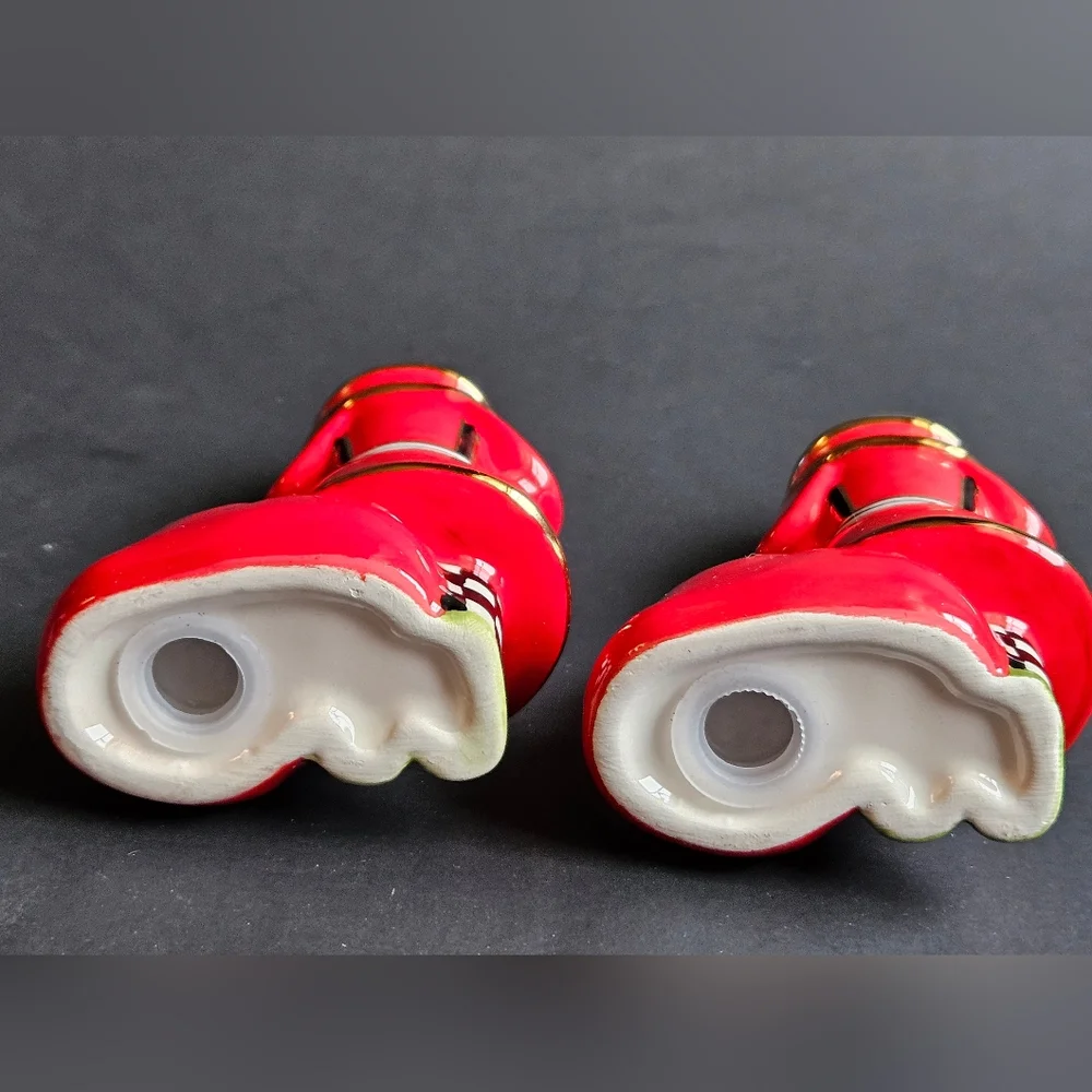 Mackenzie Childs Santa Salt and Pepper Shakers - Picture 7 of 9